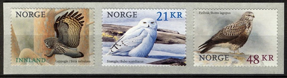 Норвегия 2018, набор Birds IV самоклеящийся как новый без наклеек и следов, Mi 1959-61 cat 20€ - Изображение 1 из 1