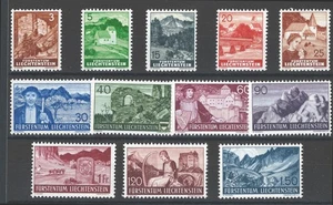 Liechtenstein 1937/38 Vedute diverse, n° 141/52. Cat. € 115 (**) - Picture 1 of 1