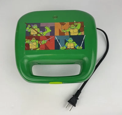 Nickelodeon Teenage Mutant Ninja Turtles Green Waffle Iron TMNT Character Maker - Image 1 of 4