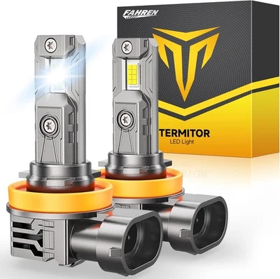 FAHREN/TERMITOR Fahren H11/H8/H9 LED Headlight Kit Low/Fog Beam Bulbs Super Bright 46000LM 6500K