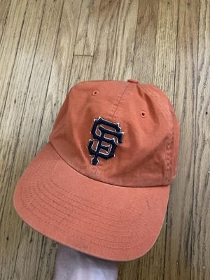 The Franchise Twins Enterprise Orange San Francisco Giants strapback MLB Hat vtg - Image 1 of 4