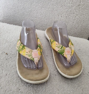 Женские сандалии Spenco Yumi 11 цвет розовый зеленый желтый комфорт шлепанцы обувь - Изображение 1 из 4