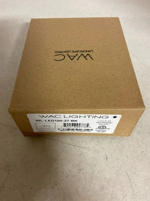 Luz de paso y pared WAC Lighting WL-LED100-27-BK 2700K - negra Foto 1 de 2