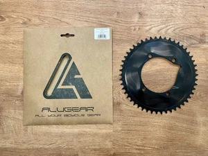 ALUGEAR 1x 50T 110×4 Chainring for Shimano 11-Speed Black CNC - Ships From USA! - Picture 1 of 4