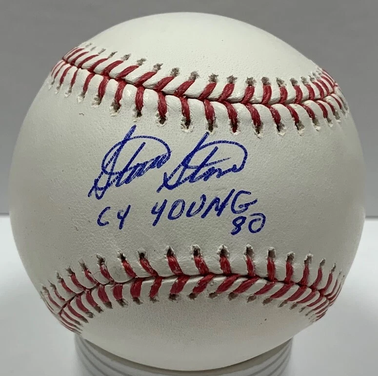 White Sox STEVE STONE Signed Official MLB Baseball AUTO w/ Cy Young - Orioles - Image 1 of 1