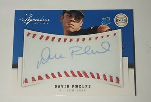 David Phelps 2012 Signature Series Rated Rookie Game Ball Autograph New York 