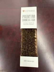 Sof Sole PREMIUM SHOE SHINE BRUSH 100% HORSE HAIR w-2-c - Picture 1 of 2
