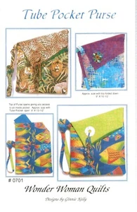 Wonder Woman Quilts TUBE POCKET PURSE 0701 Schnittmuster Layout & Anleitung - Bild 1 von 2