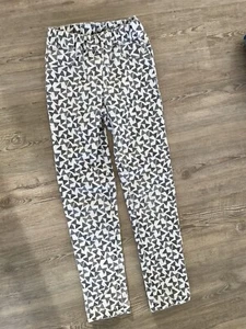 Jeggings Gr. 134 Mädchen Schwarz Weiß - Bild 1 von 2