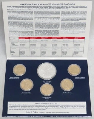 2014 W US MINT ANNUAL UNCIRCULATED DOLLAR COIN SET - Image 1 of 4