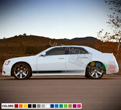 Side Stripe kit Sticker for Chrysler 300 2015 2016 2017 2018 top graphics Roof  - Image 1 of 4