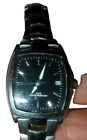 Vintage Ibm 3 Atm Stainless Steel Unisex Watch Black Face Date Water Resistant