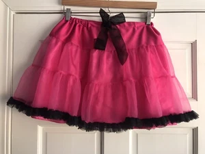 K18 Disney Parks Pink Black Tulle Skirt Girls Large - Picture 1 of 3