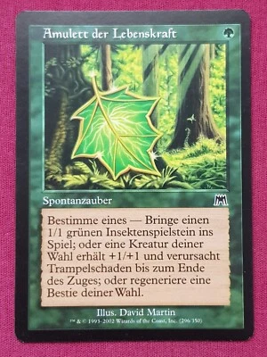 Magic The Gathering GERMAN ONSLAUGHT VITALITY CHARM green card MTG - Image 1 of 2