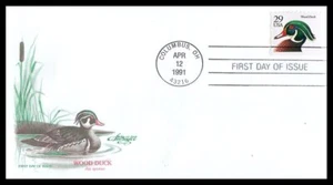 US FDC # 2484 29c Wood Duck Artmaster 1991, 9h771 - Picture 1 of 1