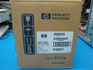 Box mit 8 Stück HP C7983A 9,1 GB wiederbeschreibbare MO Festplatte EDM-9100B EDM-9100C - Bild 1 von 1