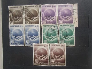 1949 MOZAMBIQUE GLOBE WITH AIRPLANES SET - Picture 1 of 1
