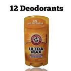 12 Arm & Hammer Ultra Max Powder Fresh Antiperspirant Deodorant 1 oz Lot 2025