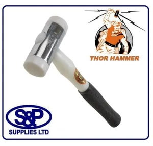 Thor 712 Martello Nylon Facciato Doppio Vetro Perline Finestra Mallet 650g - 1,1/2lb - Foto 1 di 1