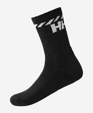 Helly Hansen Mens Outdoor Cotton Sport Sock 3P, Black