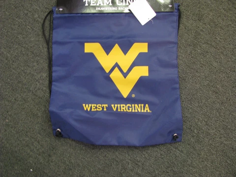 West Virginia Draw String Back Pack Cover