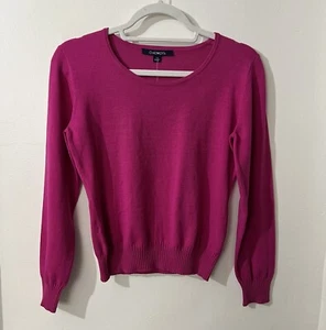 Chadwicks Sweater Sz PS 79% Silk 21% Nylon Bright Pink Pullover Never Worn - Picture 1 of 10