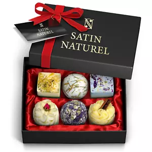 Geschenke Für Frauen - 6 BIO Luxus Badebomben Vegan - Badekugeln Als Badezusatz, - Bild 1 von 12
