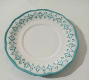 The Pioneer Woman Steinzeug 7" Teller türkis Design und Besatz 2912DMT - Bild 1 von 3