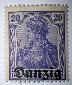Travelstamps: 1916 Germany Occupation Belgium and France Mi 6 WWI MNH MOGNH 20pf - Picture 1 of 6