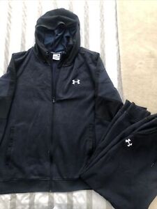 mens under armour tracksuit XL bottoms, 2XL hoodie