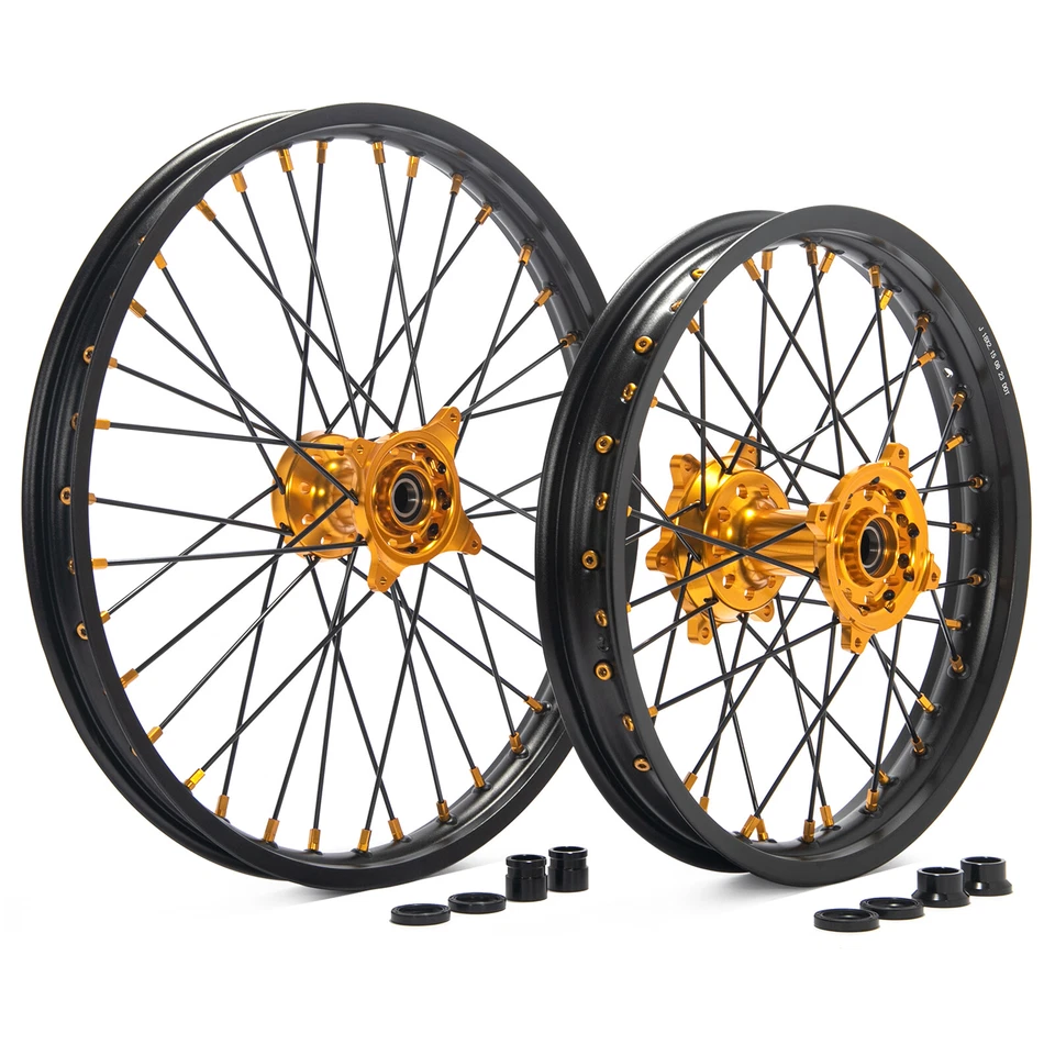 For Suzuki RMZ 21"/18" CNC Machined Wheels Rim Hub Set RMZ250 07-24 RMZ450 05-24 Foto 1 de 4
