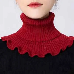Burgundy Mock Turtleneck Dickie Collar ✨🎄🎅 Great Gift - Picture 1 of 1