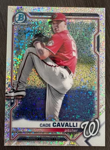 2021 Bowman Chrome Cade Cavalli BCP-99 Speckle Refractor serial /299 - Picture 1 of 2
