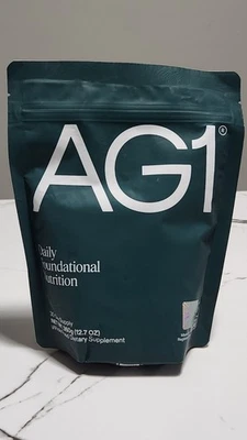 AG1 Daily Foundational Nutrtion... Fornecimento de 30 dias - Bolsa de 12,7 oz (360 g) - Fechada! - Imagem 1 de 4