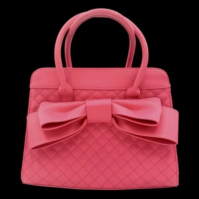 Bolso de Mano Scarleton Barbie Rosa Chicle Acolchado Cartera Lazo  Foto 1 de 4