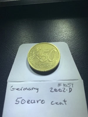 50 Euro Cent Coin 2002 “RARE G Mint Mark”  Germany The Brandenburg Gate (#1057 - Image 1 of 4