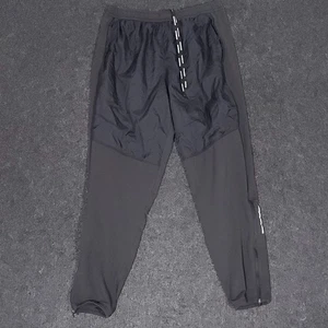 Nike Essential Woven Running Pants Mens Large Black Tech Performance Drawstring - Picture 1 of 17