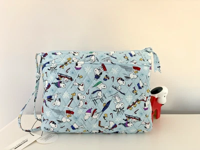 Vera Bradley арахис новый с Ярлыками большой хипстер лыж прыжок SNOOPY зимнее небо Woodstock - Изображение 1 из 4