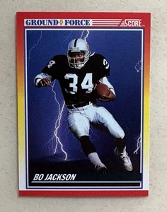 1990 Score Ground Force Football Card #330 - Bo Jackson - Los Angeles Raiders - Picture 1 of 2