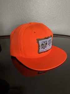 Great Grey Gin Safety Orange Snapback Trucker Hat Solid Back - Picture 1 of 4