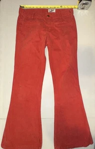 VTG Landlubber RED 30x29 Pants low waist hip hugger bell bottoms flare Read Desc - Picture 1 of 14