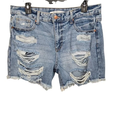 Celebrity Pink Womens Denim Shorts Size 9/29 Hi Rise Boyfriend Distressed - Image 1 of 4