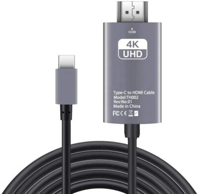 USB-C-Adapterkabel 3.1 Typ C bis HDMI 4K MHL 2M - Bild 1 von 4