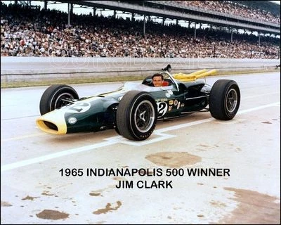 1965 Indy 500 Winner Jim Clark Racing Photo 8X10  - Image 1 of 4