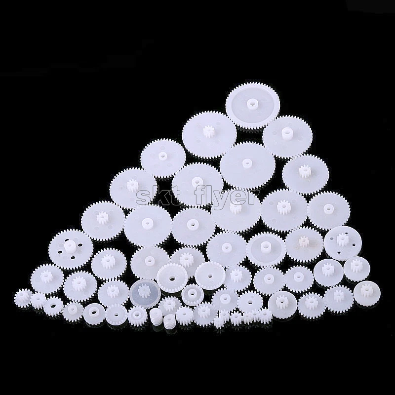 1 package 58Kinds Plastic Gears M 0.5 Robotic Part for Car Model DIY Toys Motors - Image 1 of 1