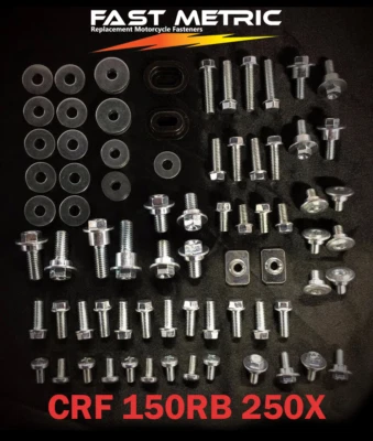 90шт HONDAIRTBIKE ПЛАСТИКОВЫЙ БОЛТ НАБОР ДЛЯ CRF 150RB 250 X - Изображение 1 из 2