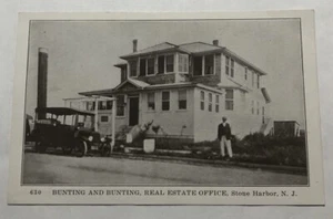 Bunting & Bunting, Real Estate Office, Stone Harbor, N.J. Postcard (B3) - Picture 1 of 3