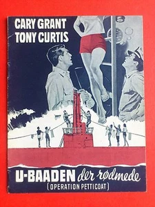 Programa original de películas danesas.Enagua "Operación" Cary Grant. Tony Curtis. - Imagen 1 de 5
