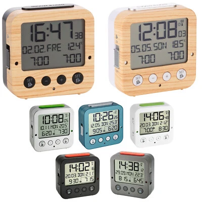 TFA Dostmann 60.2528 Bingo digitaler Funkwecker 2 Alarme Beleuchtung Reisewecker - Bild 1 von 4