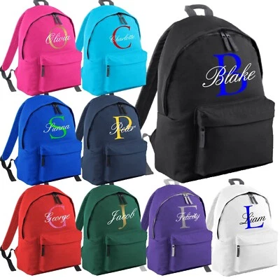 BAGBASE Personalisierter Kinder Rucksack Farbschrift Kleinkind Schulrucksack Kindergartentasche